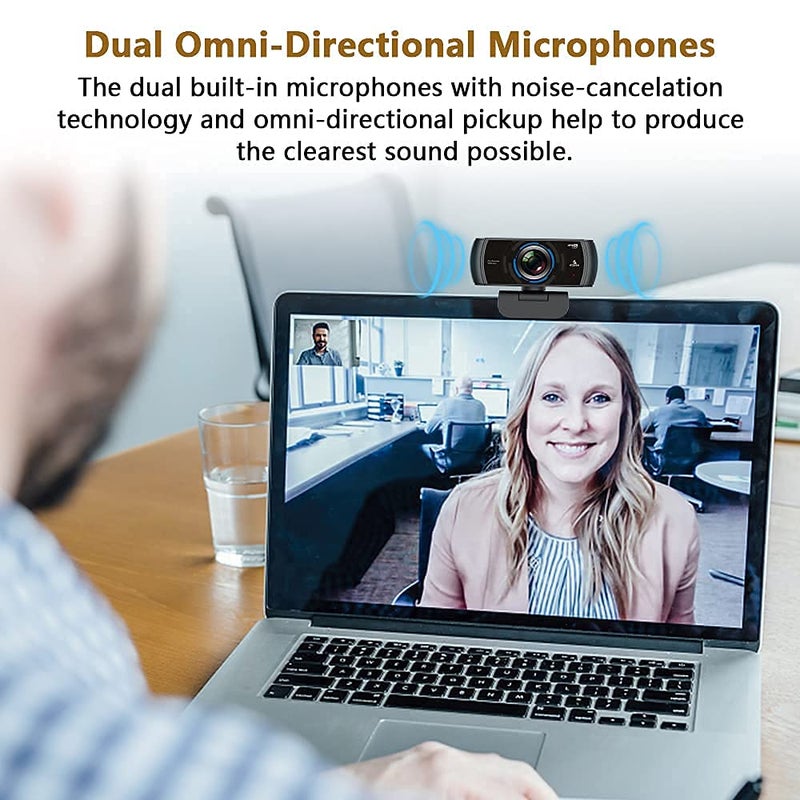 NexiGo N980P 1080P 60FPS Webcam with Microphone and Software Control, USB Computer Camera, Built-in Dual Noise Reduction Mics, 120Â° Wide-Angle for Zoom/Skype/FaceTime/Teams, PC Mac Laptop Desktop - Image 5